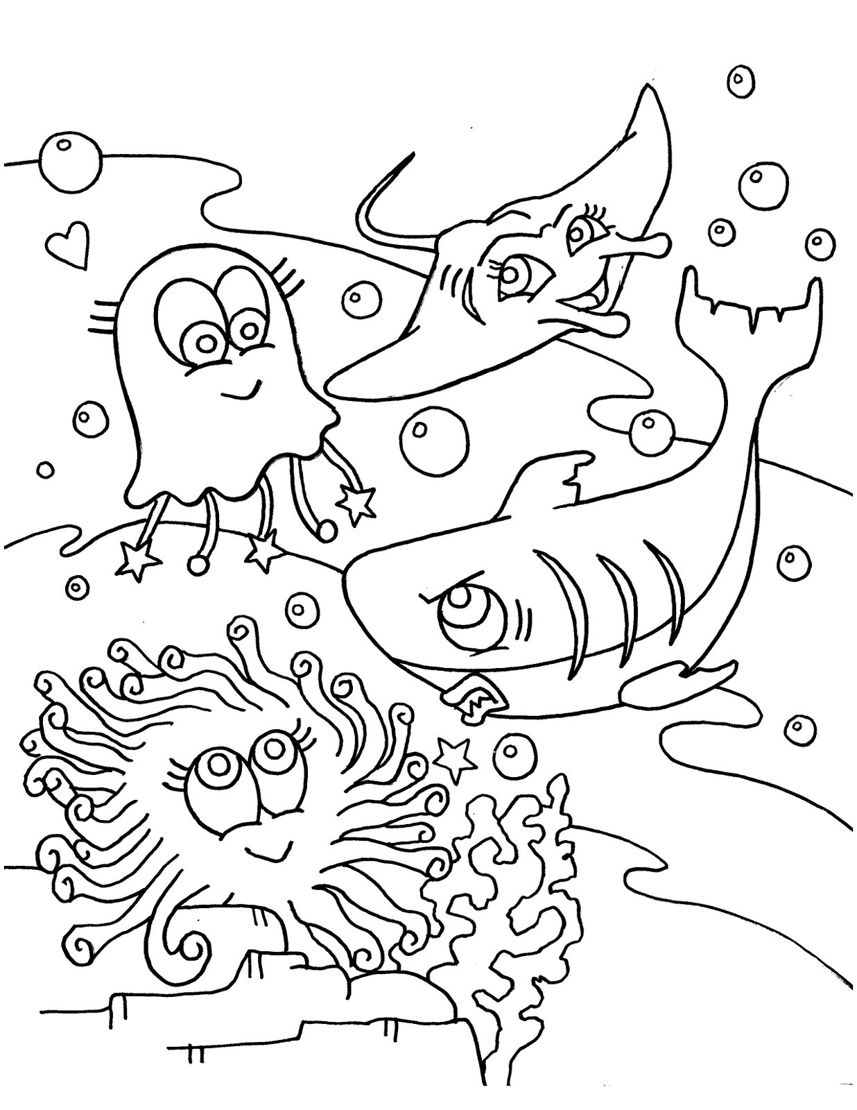 Printable Coloring Pages Sea Animals Printable Coloring Pages Sea Animals