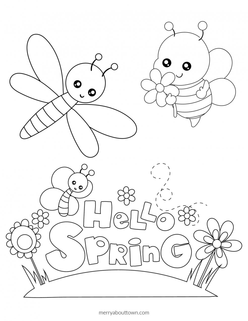 spring coloring sheets spring coloring sheets