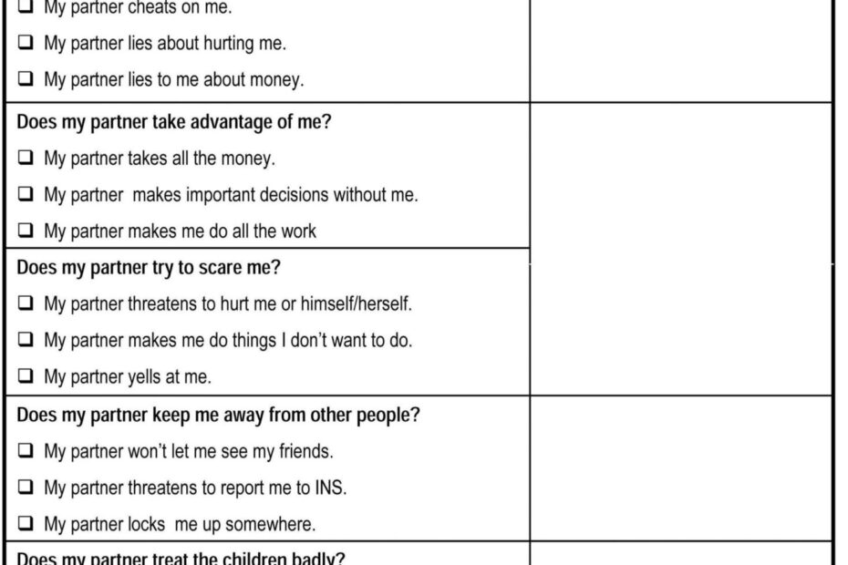 Printable Couples Therapy Worksheets Printable Worksheets