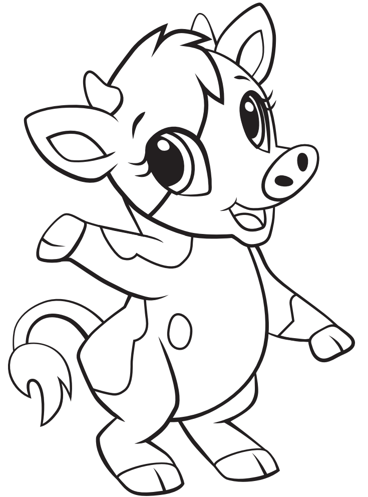 Printable Cow Coloring Pages Printable Cow Coloring Pages