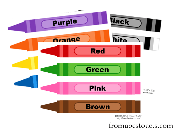 Printable Crayon Color Flashcards From ABCs To ACTs Printable Crayon Color Flashcards From ABCs To ACTs