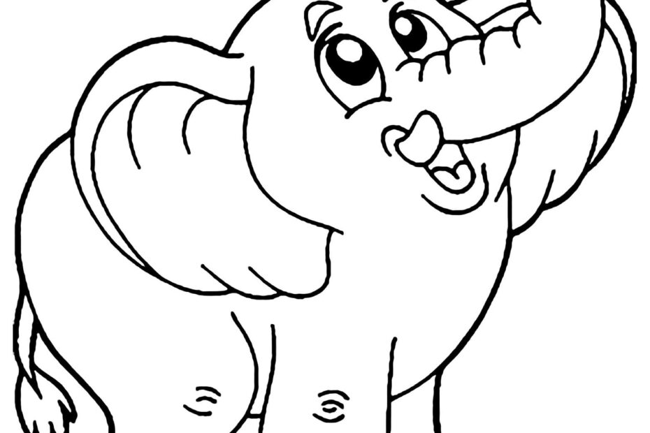 Printable Cute Baby Elephant Coloring Page Download Print Or Color