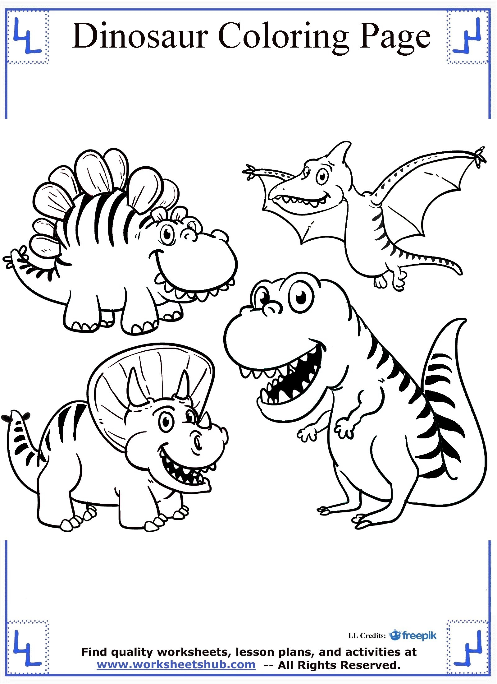 Printable Dinosaurs Coloring Pages With Names Dinosaur Coloring My Printable Dinosaurs Coloring Pages With Names Dinosaur Coloring My