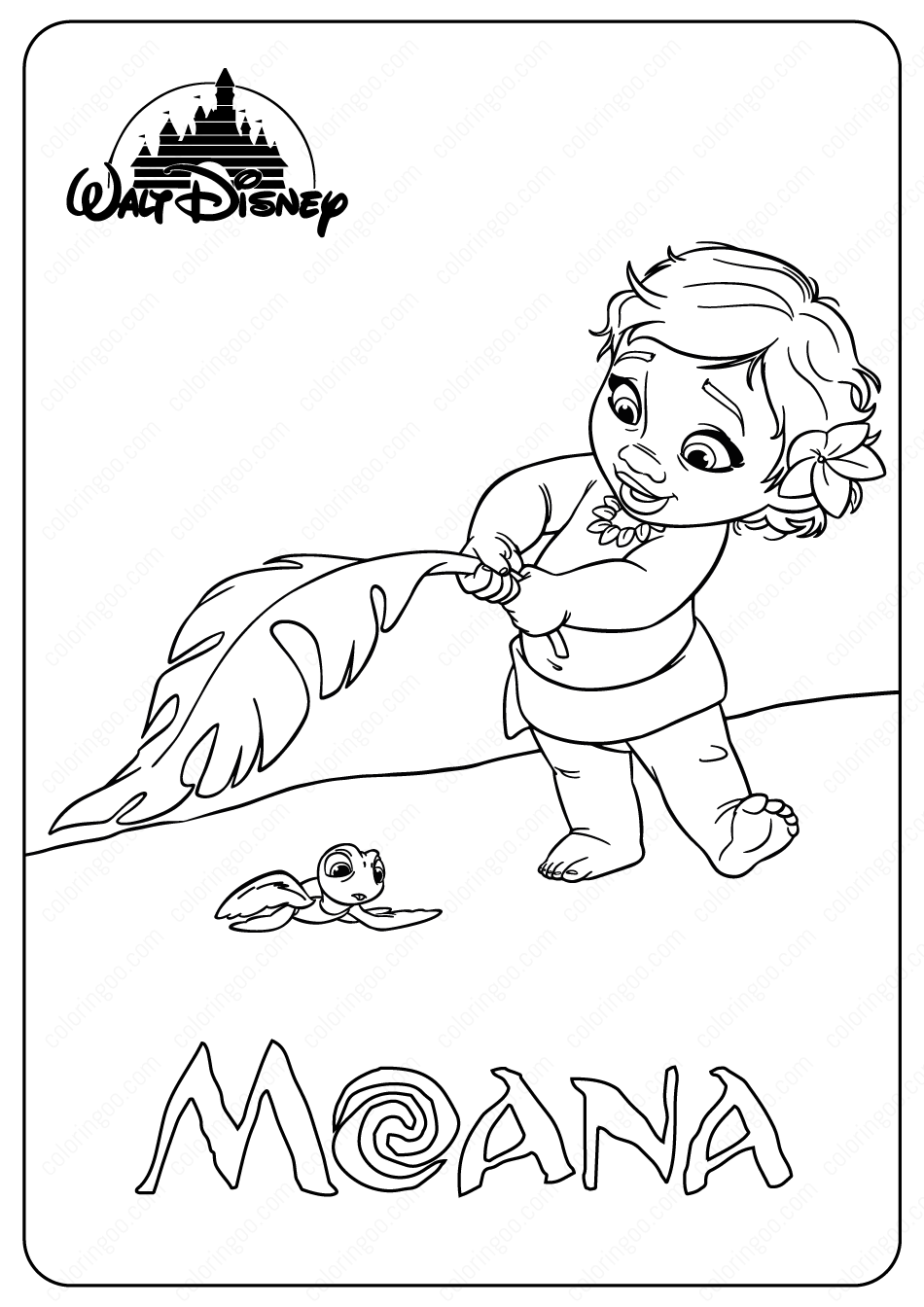 Printable Disney Baby Moana Coloring Pages Printable Disney Baby Moana Coloring Pages