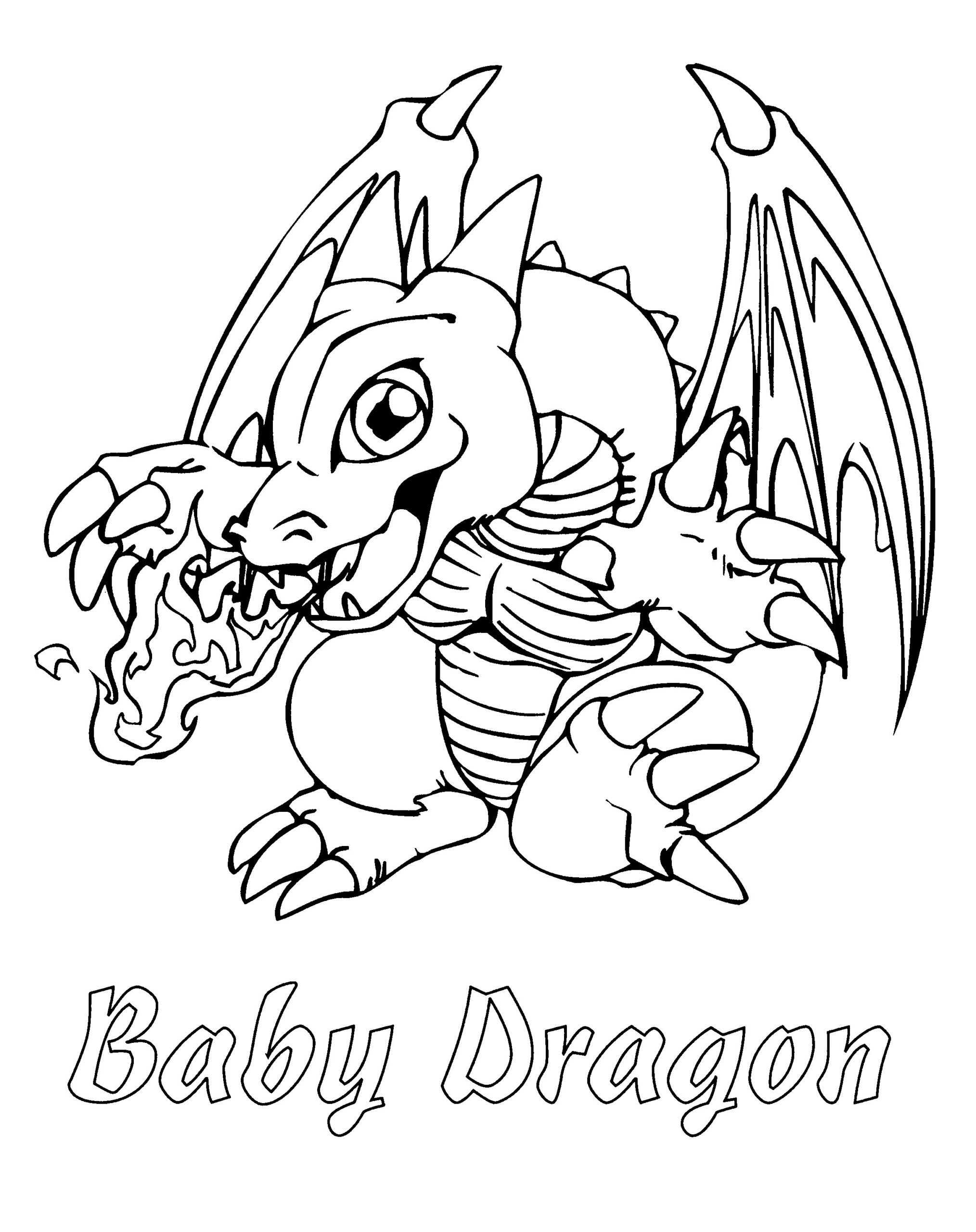 Printable Dragon Coloring Sheets Printable Dragon Coloring Sheets