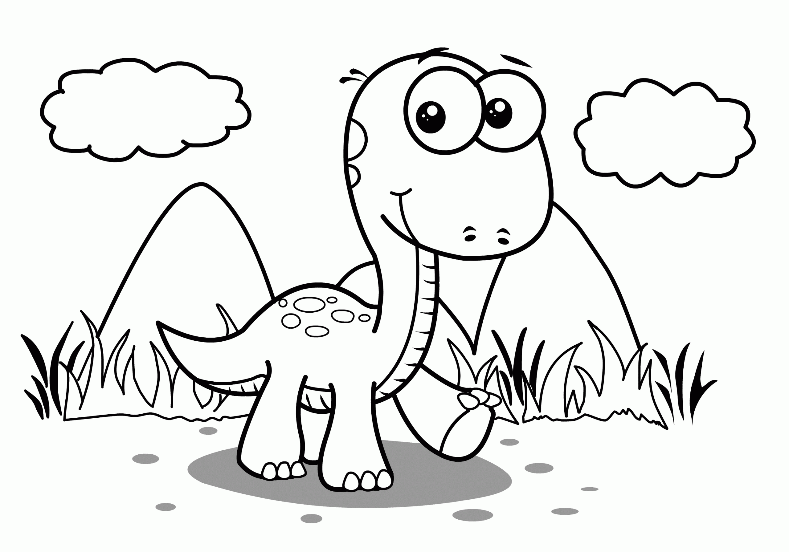 simple dinosaur coloring pages printable simple dinosaur coloring pages printable