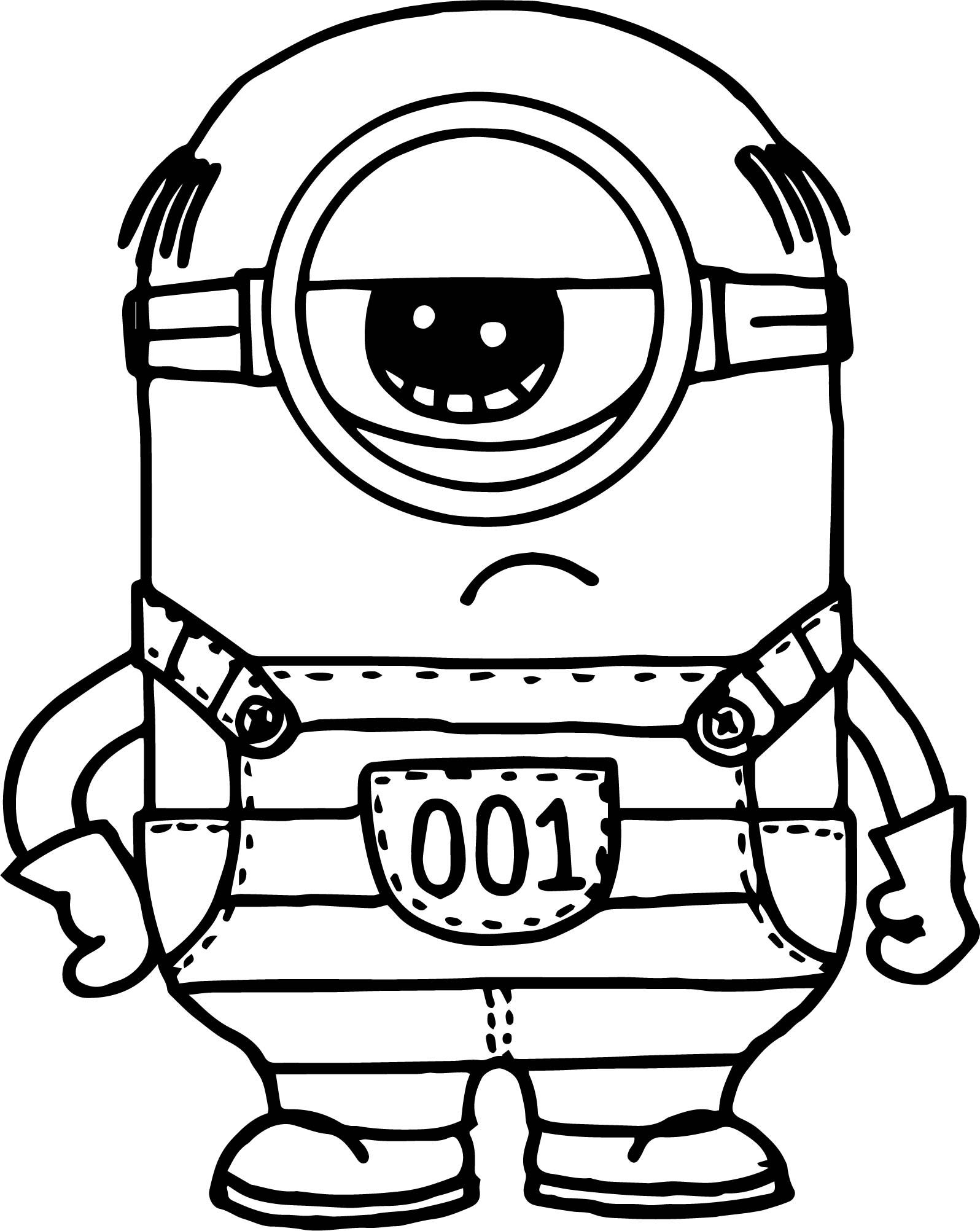 Printable Easy Minion Coloring Pages Petlord