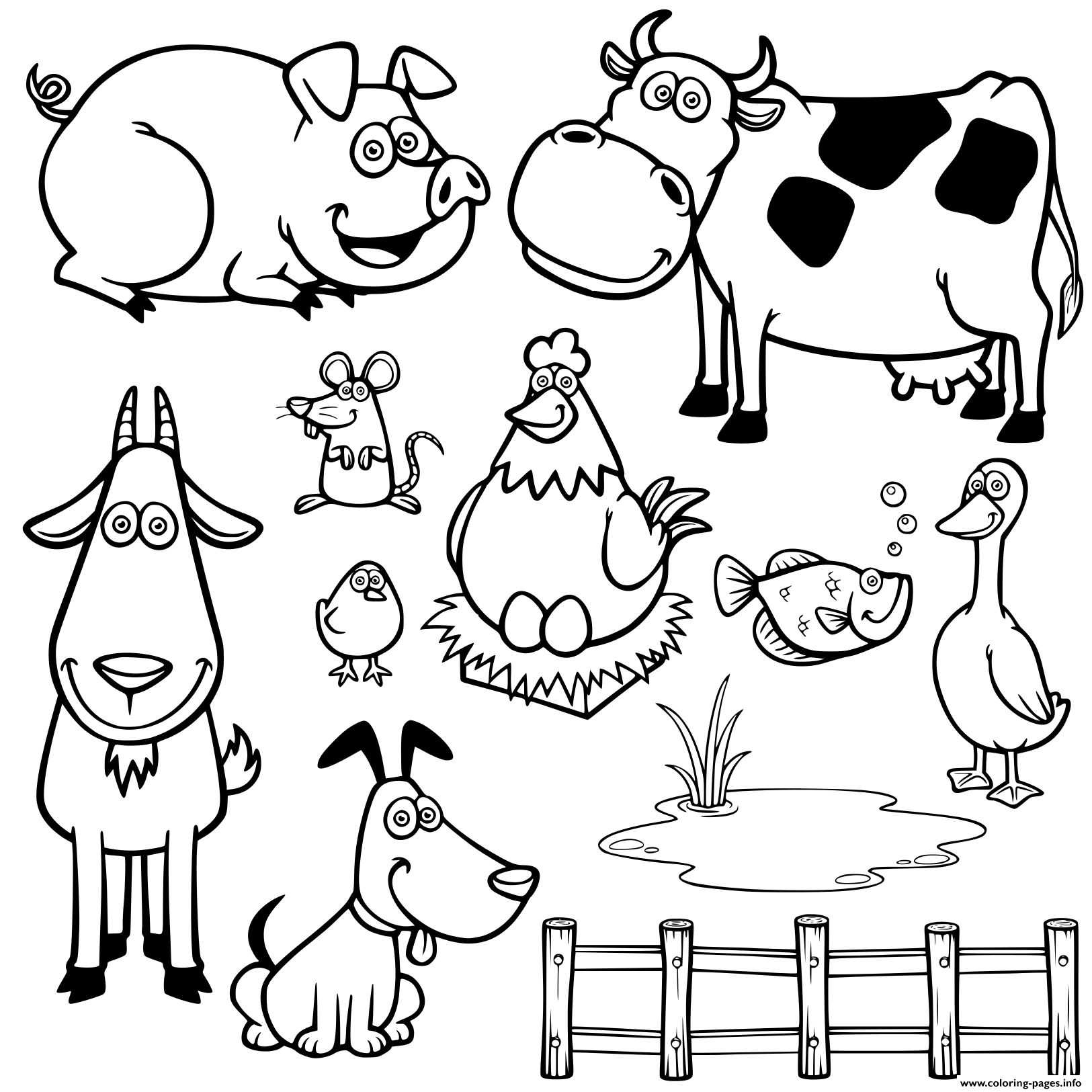 Printable Farm Animal Coloring Pages Web Farm Animal Coloring Pages Printable Farm Animal Coloring Pages Web Farm Animal Coloring Pages