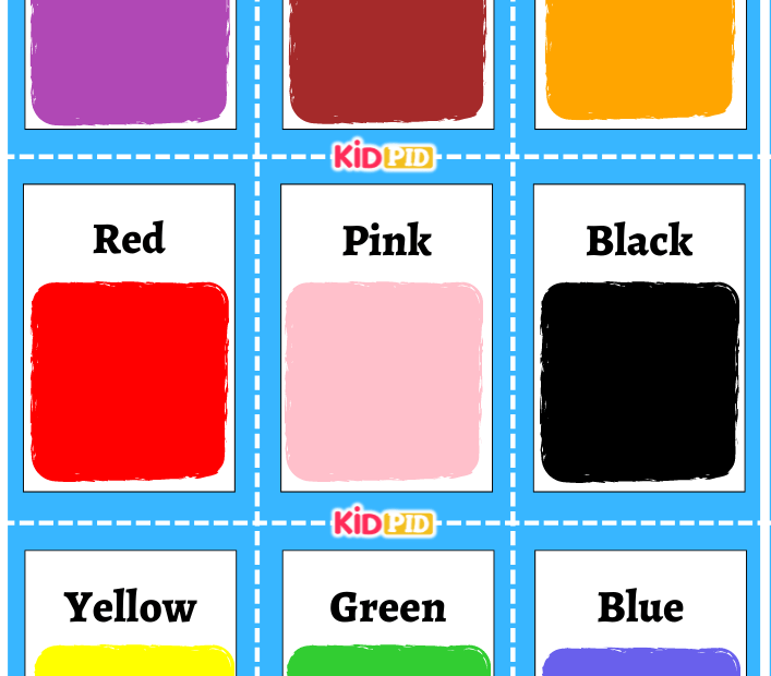 Printable Flashcards Colors