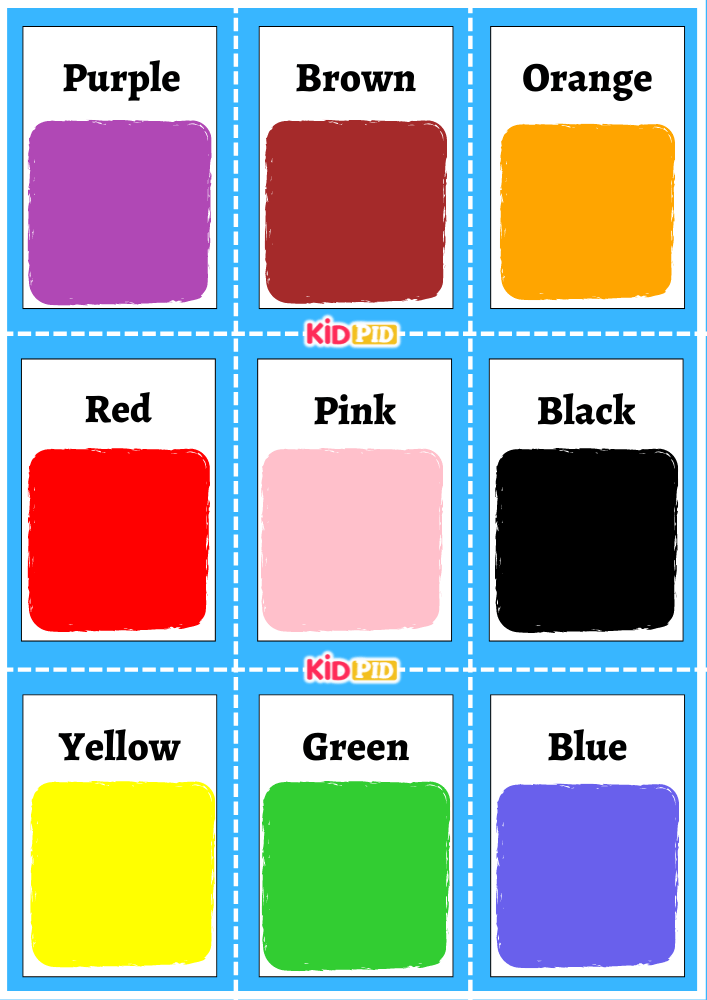 Printable Flashcards Colors Printable Flashcards Colors