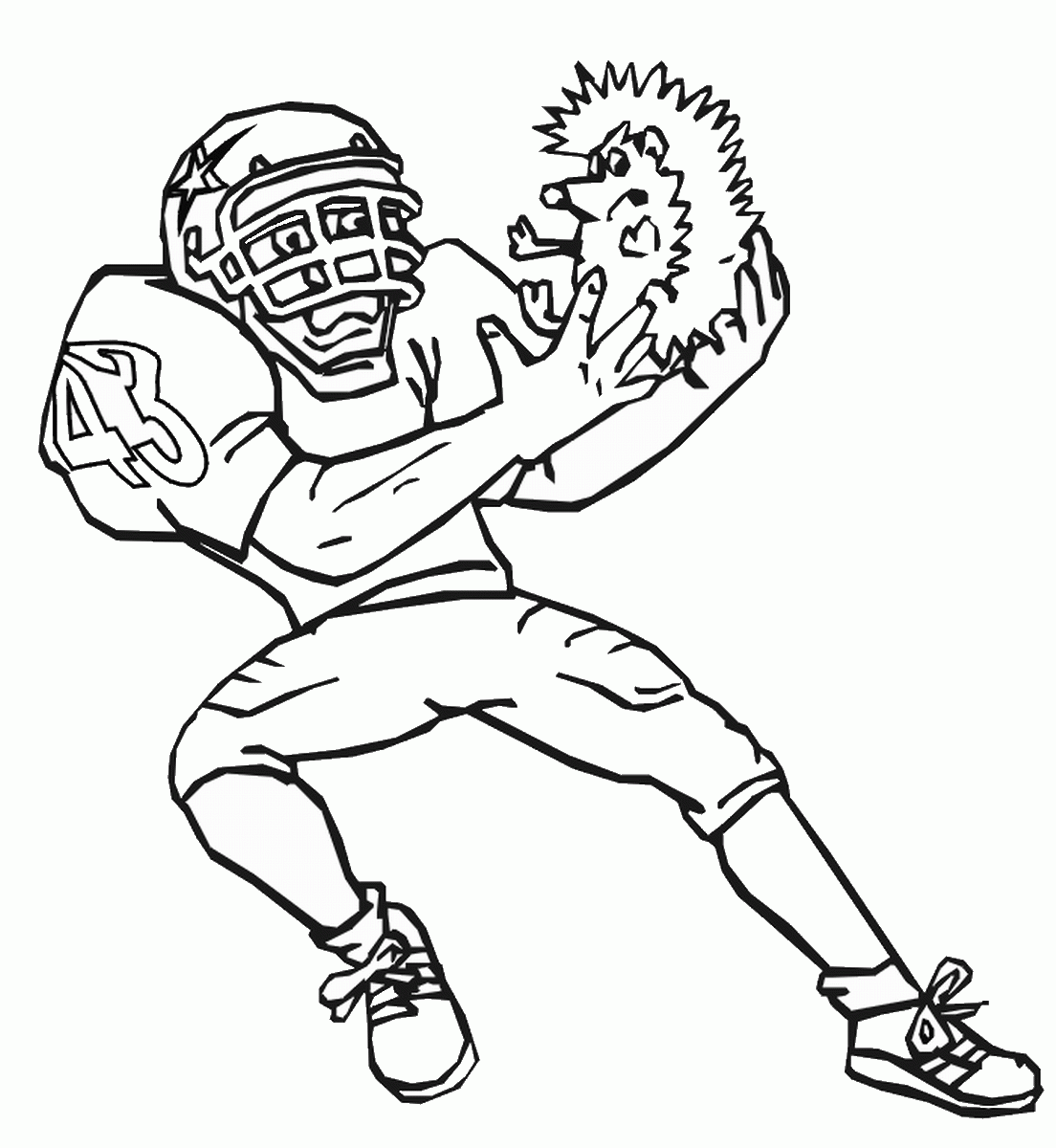 Printable Football Colouring Pages Printable Football Colouring Pages