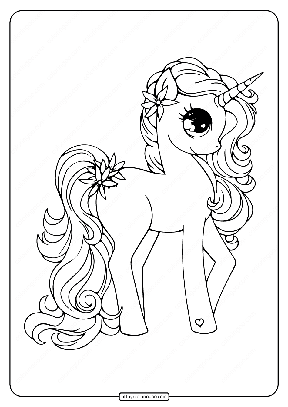 Printable Free Unicorn Pdf Coloring Book Printable Free Unicorn Pdf Coloring Book