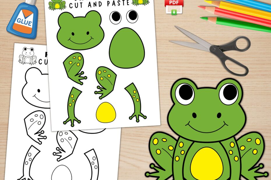 Printable Frog Craft For Kids Spring Craft Activity Pond Life
