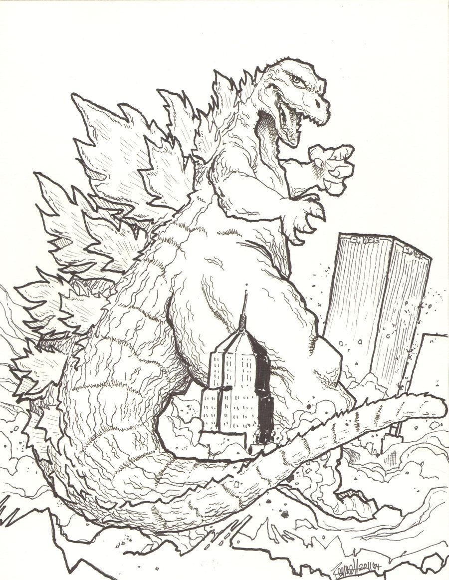Printable Godzilla Coloring Pages Coloring Home Printable Godzilla Coloring Pages Coloring Home