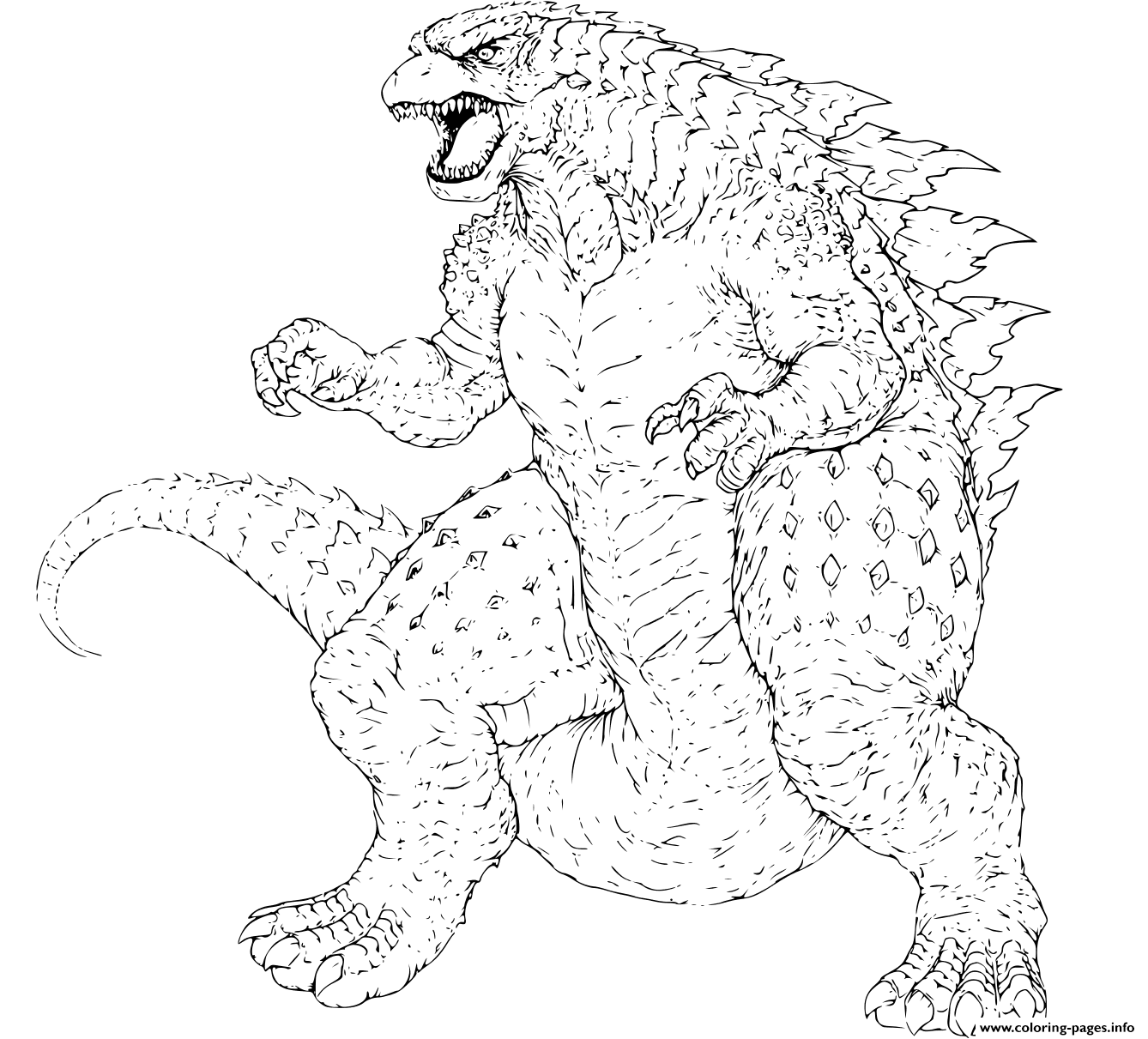 Godzilla minus one coloring pages Godzilla minus one coloring pages