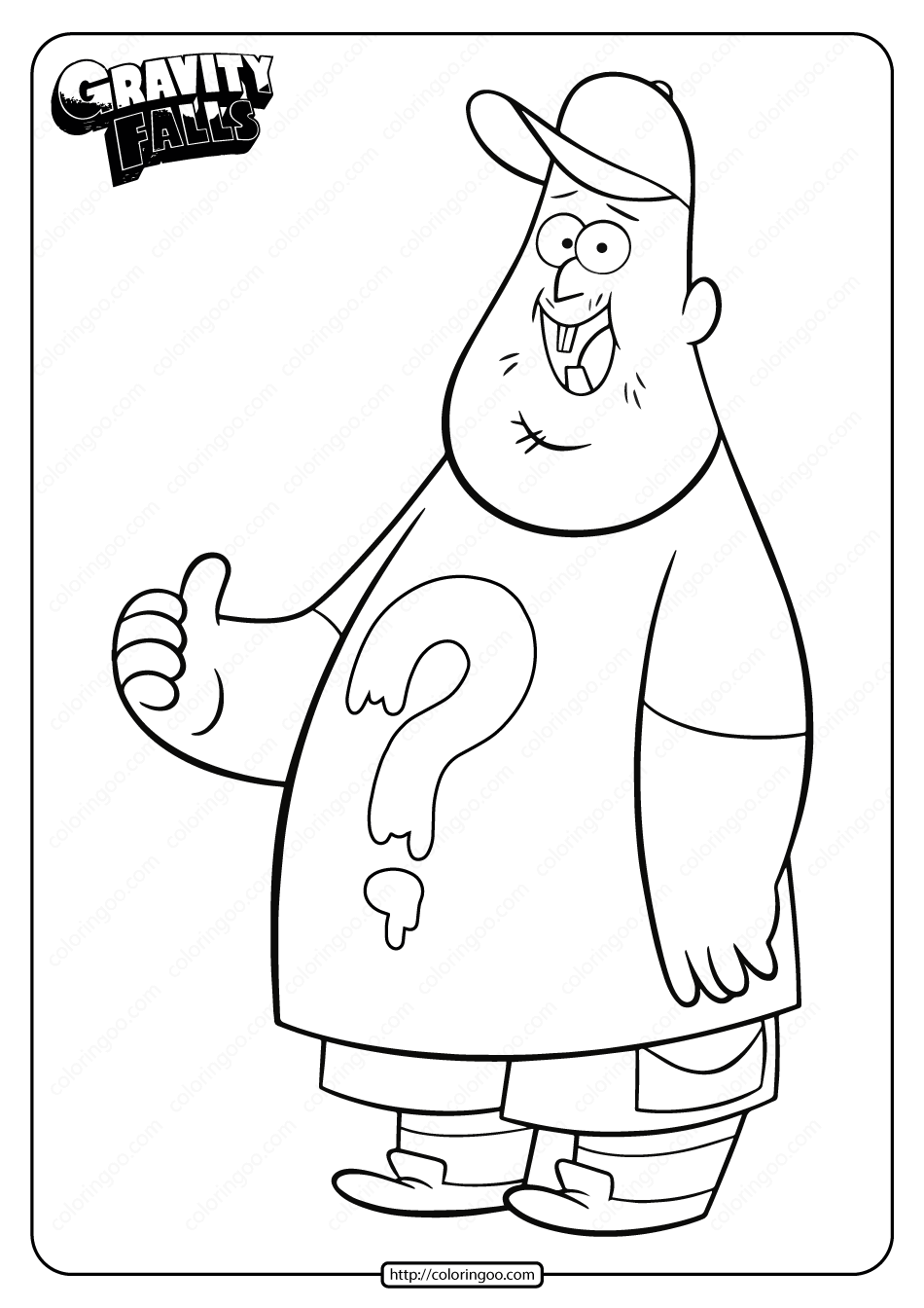 Printable Gravity Falls Soos Ramirez Coloring Pages Printable Gravity Falls Soos Ramirez Coloring Pages