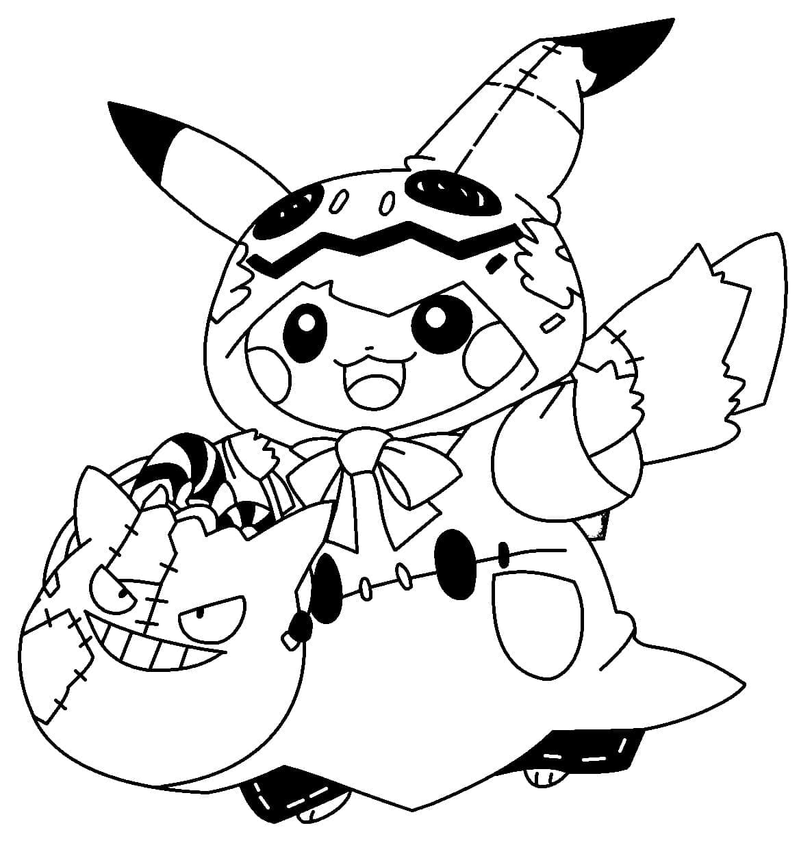 Printable Halloween Pikachu Coloring Page Download Print Or Color Printable Halloween Pikachu Coloring Page Download Print Or Color