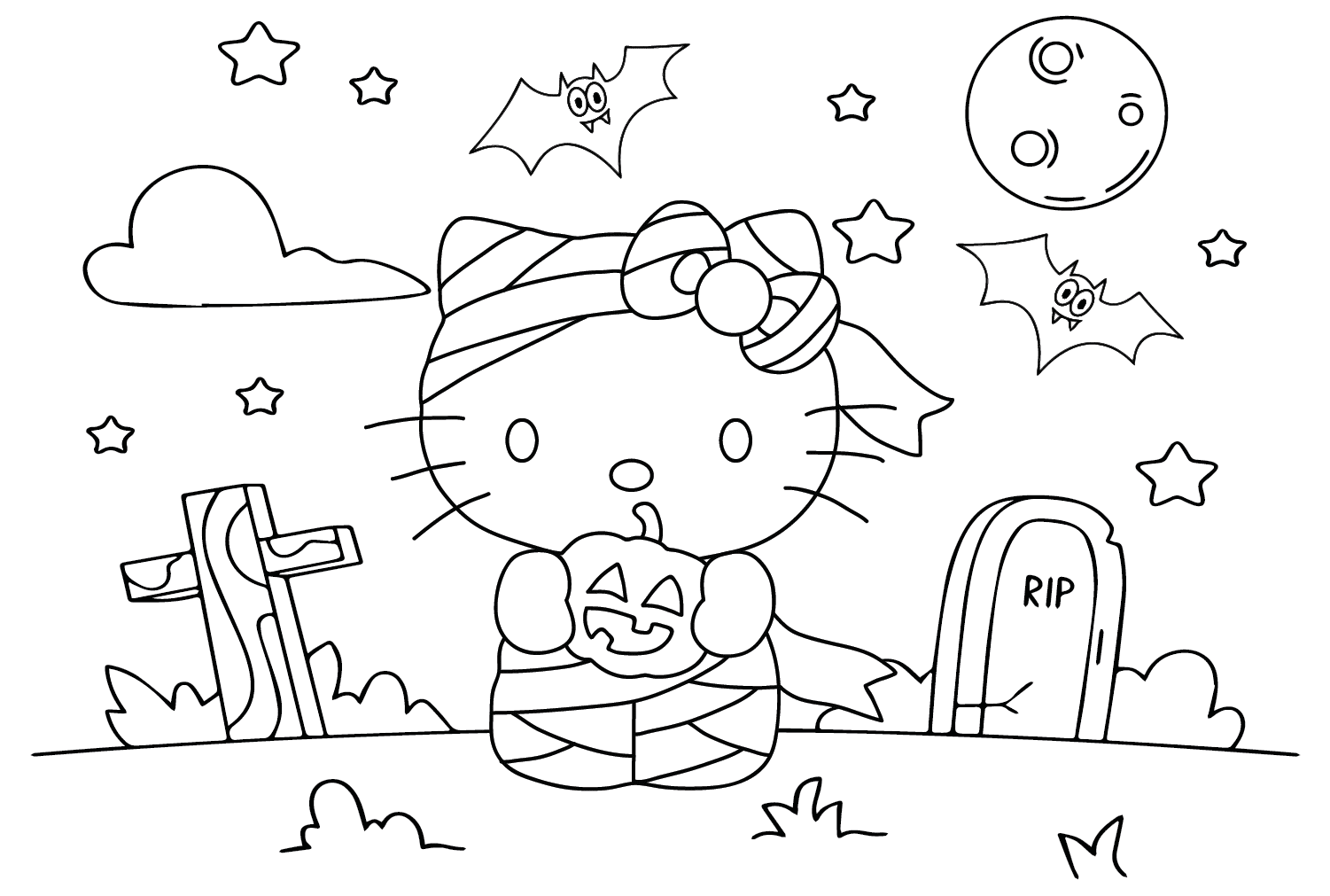 Hello Kitty coloring sheets free printable Hello Kitty coloring sheets free printable