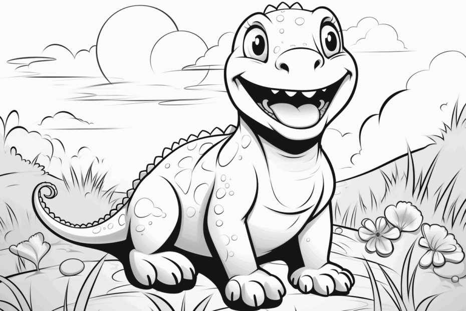 Printable Komodo Dragon To Color Coloring Page