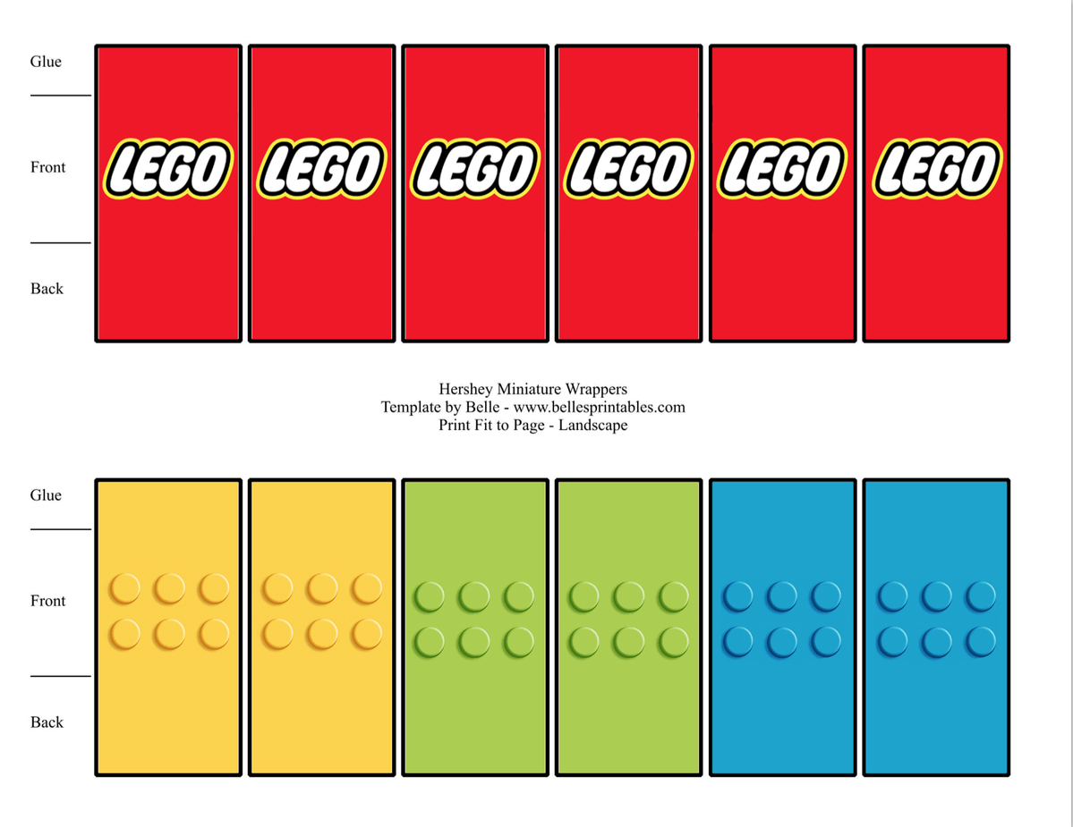 Printable Lego Templates Printable Lego Templates