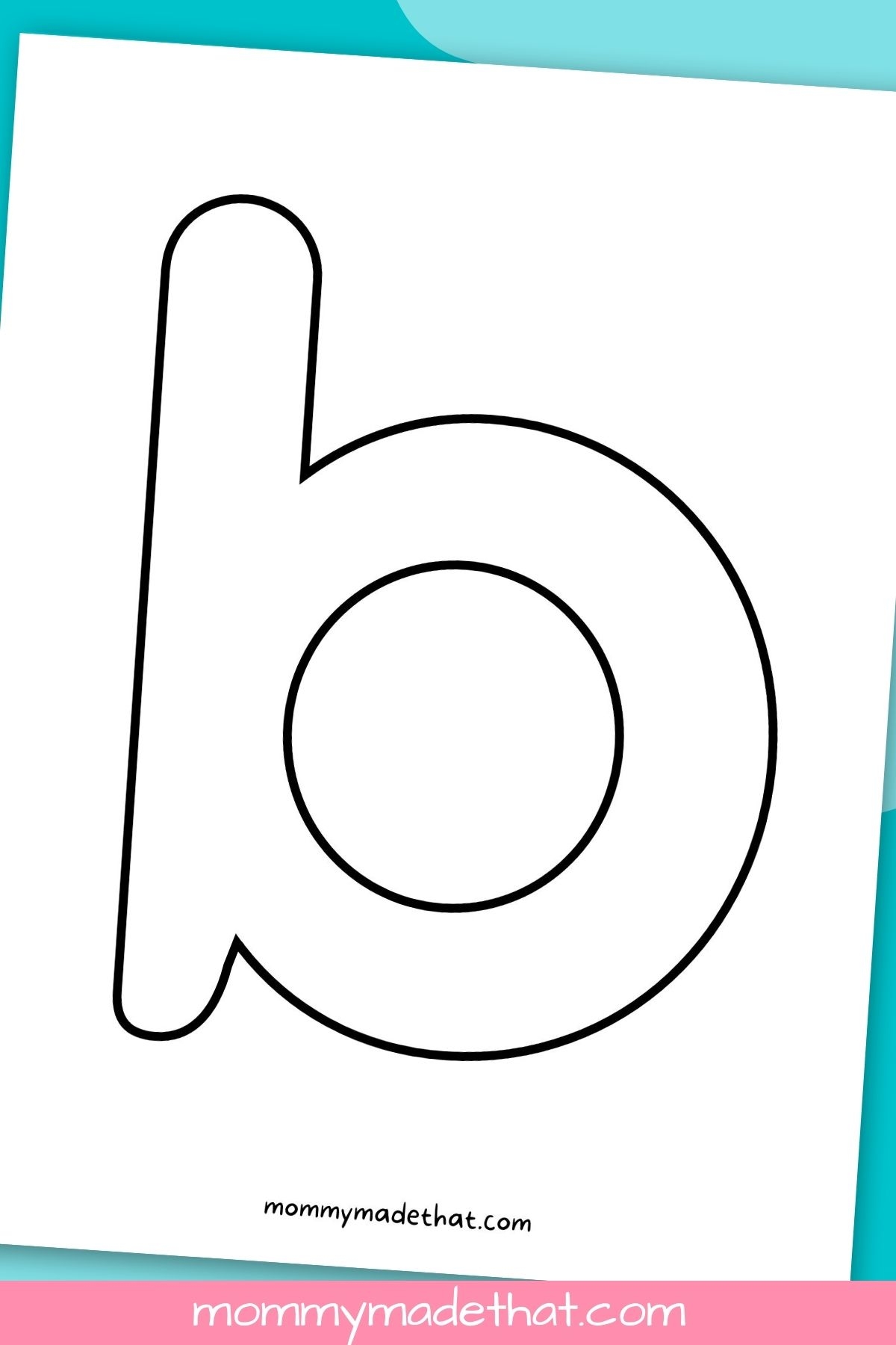 the letter b printable the letter b printable