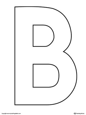 Printable Letter B Template Fillable Form 2024