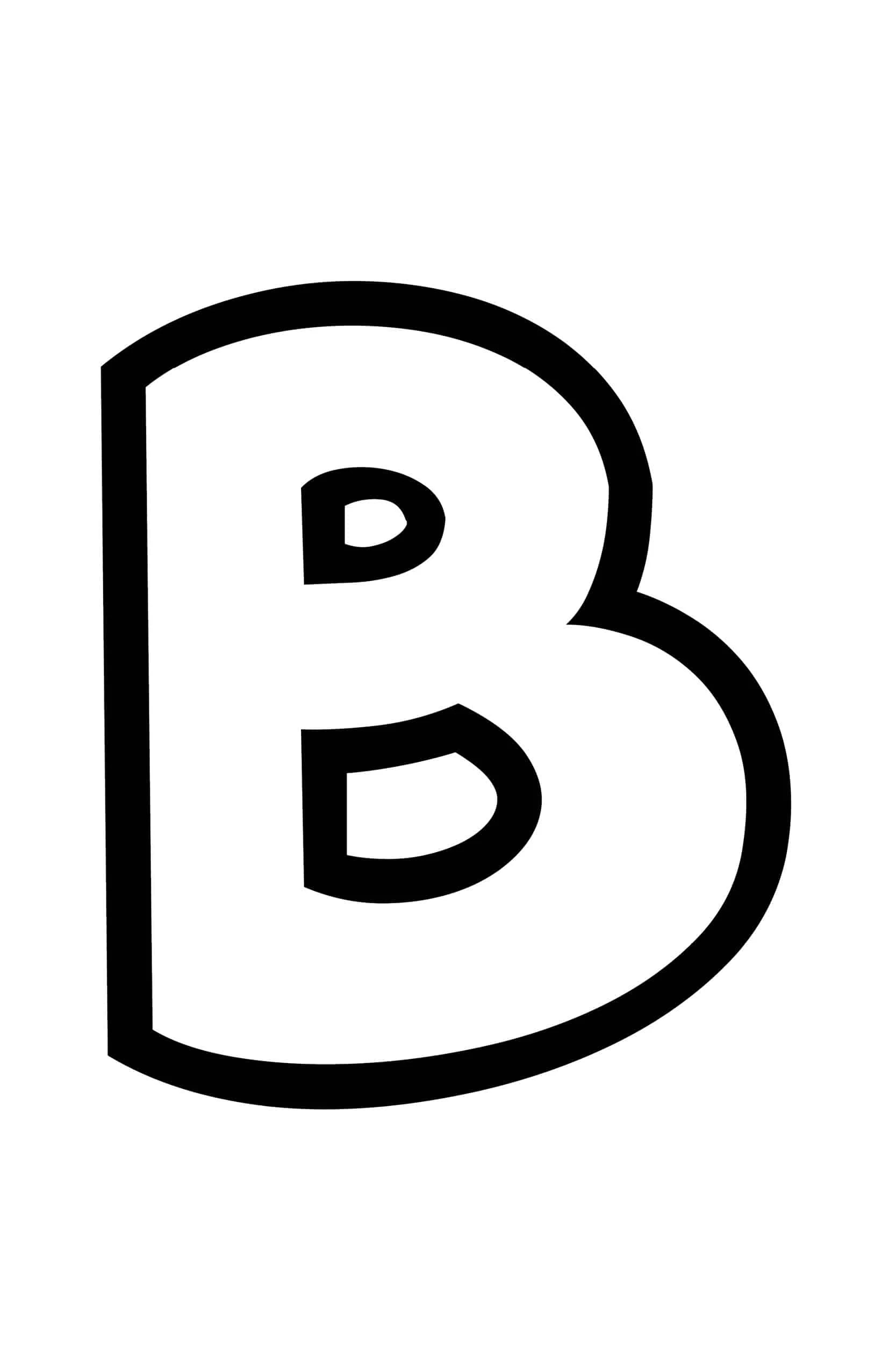 Printable Letter B Template Printable Letter B Template