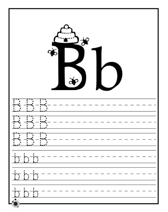 Printable Letter B Tracing Example Free Download And Print For You Printable Letter B Tracing Example Free Download And Print For You