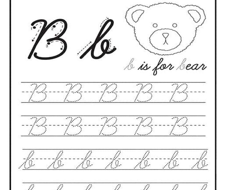 Printable Letter B Tracing Free Free Download And Print For You