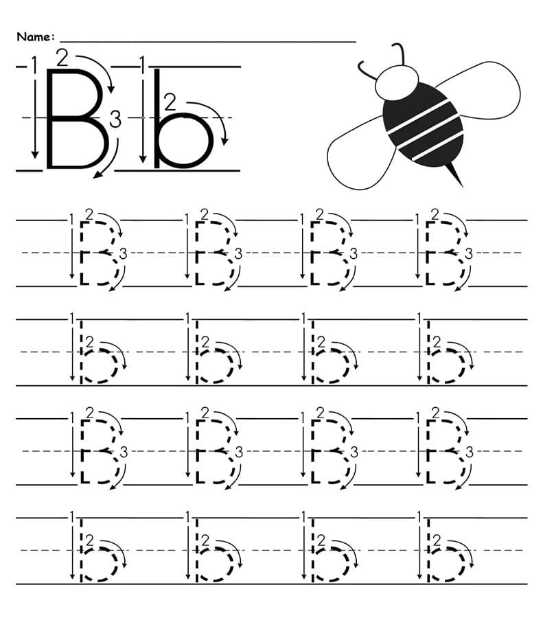 Printable Letter B Tracing Sheet Free Free Download And Print For You Printable Letter B Tracing Sheet Free Free Download And Print For You