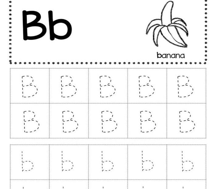 Printable Letter B Tracing Worksheets Free Free Download And Print