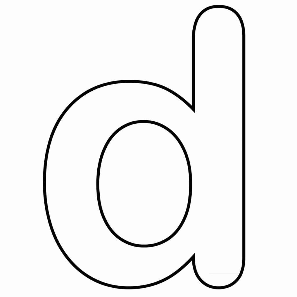 printable letter d template