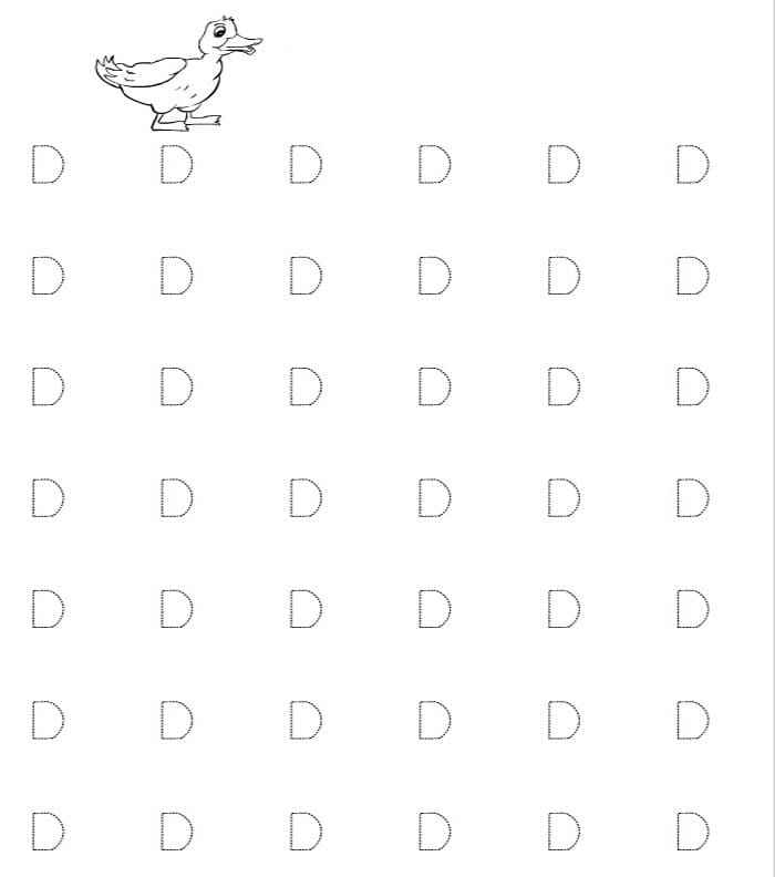 Printable Letter D Tracing Sheet Free Download And Print For You Printable Letter D Tracing Sheet Free Download And Print For You