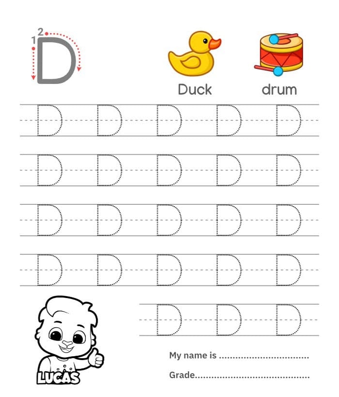 Printable Letter D Tracing Uppercase Free Download And Print For You Printable Letter D Tracing Uppercase Free Download And Print For You