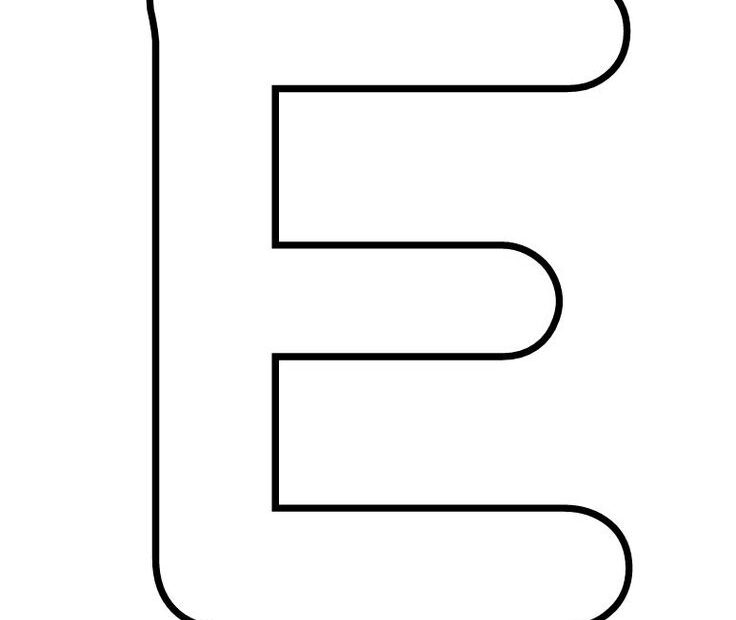 Printable Letter E Templates For Preschool Activities
