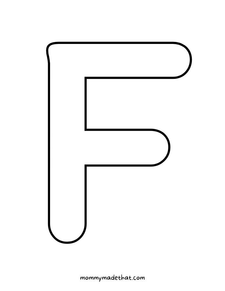 Printable Letter F Grab The Free Templates Printable Letter F Grab The Free Templates