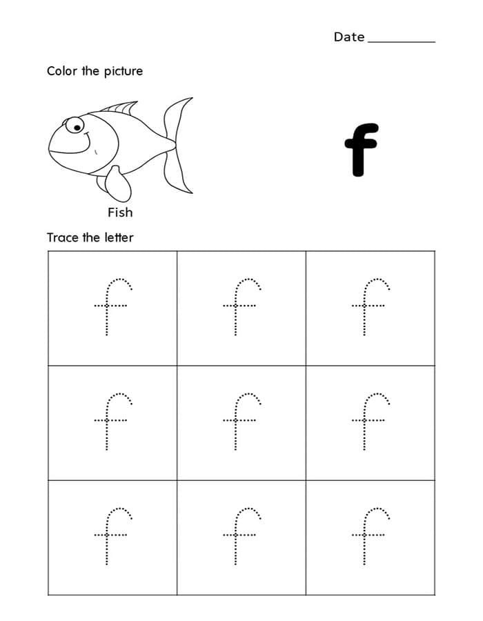 letter f tracing printable letter f tracing printable