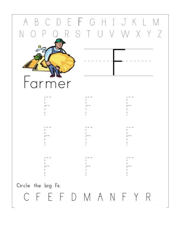 Printable Letter F Tracing Preschool Free Download And Print For You Printable Letter F Tracing Preschool Free Download And Print For You