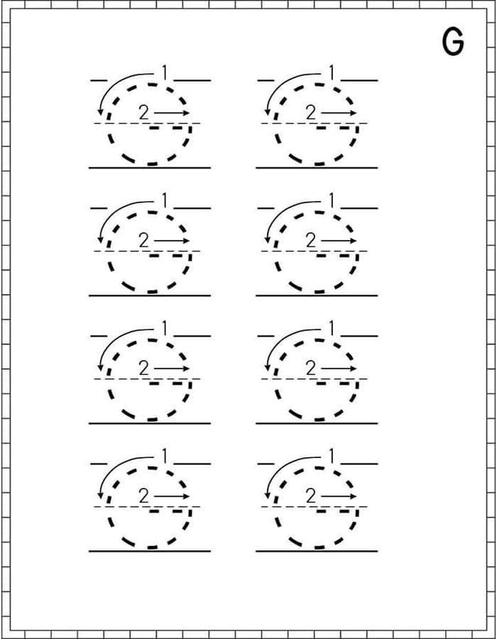 Printable Letter G Tracing Activity Free Download And Print For You Printable Letter G Tracing Activity Free Download And Print For You