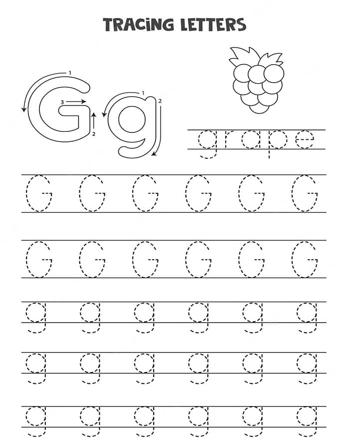 Printable Letter G Tracing Free Download And Print For You Printable Letter G Tracing Free Download And Print For You