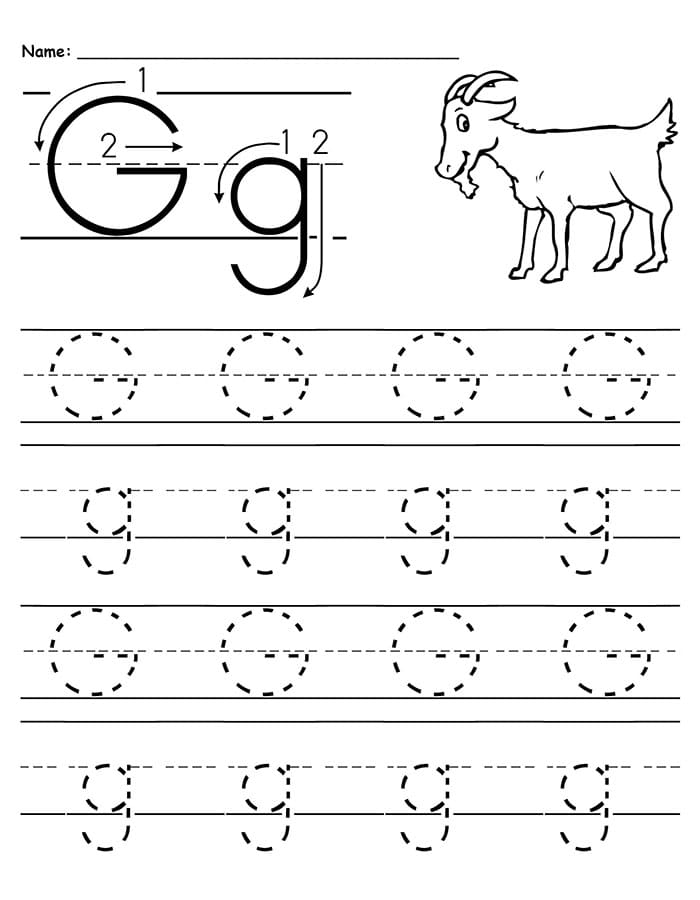 Printable Letter G Tracing Worksheets Free Download And Print For You Printable Letter G Tracing Worksheets Free Download And Print For You