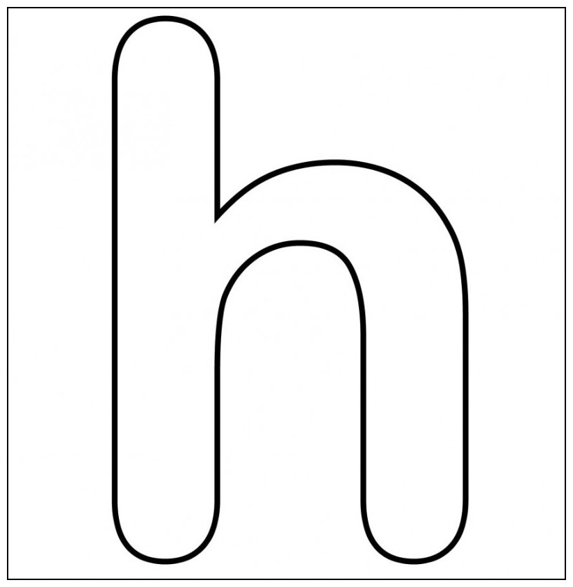 letter h template free printable letter h template free printable