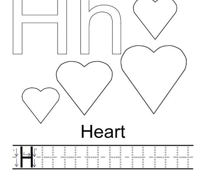 Printable Letter H Tracing Online Free Download And Print For You