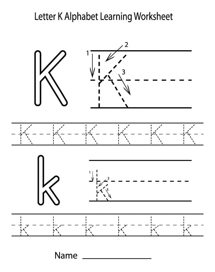 Printable Letter K Tracing Worksheets Free Download And Print For You Printable Letter K Tracing Worksheets Free Download And Print For You
