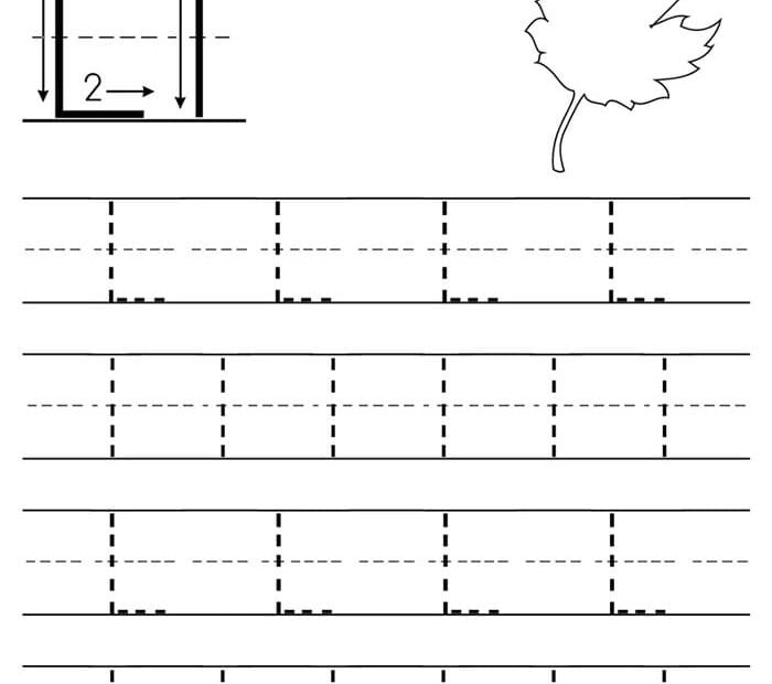 Printable Letter L To Trace Free Download And Print For You