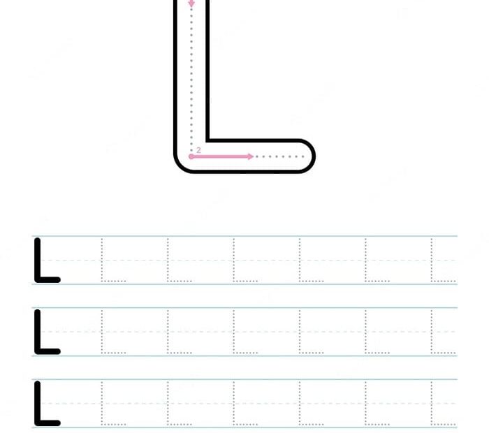 Printable Letter L Tracing Free Free Download And Print For You