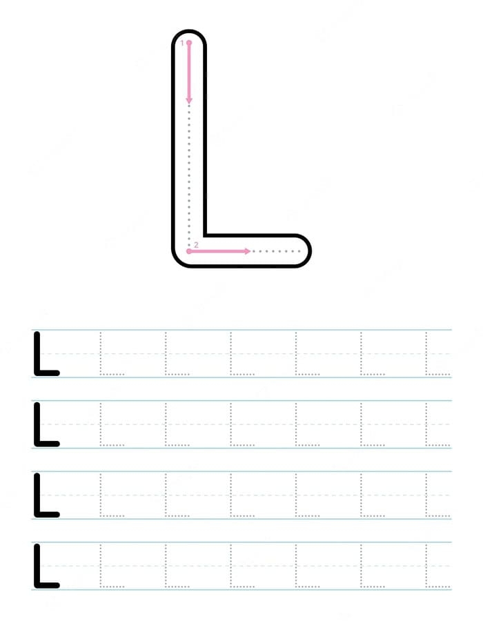 Printable Letter L Tracing Free Free Download And Print For You Printable Letter L Tracing Free Free Download And Print For You