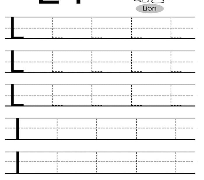 Printable Letter L Tracing Preschool Free Download And Print For You