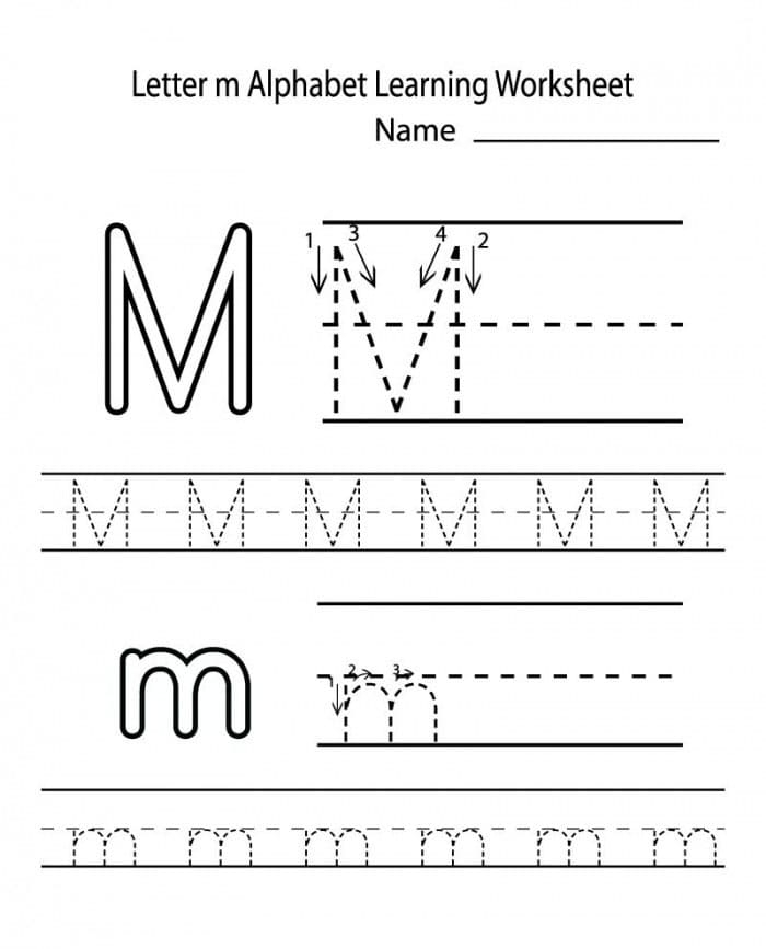 printable letter m tracing printable letter m tracing