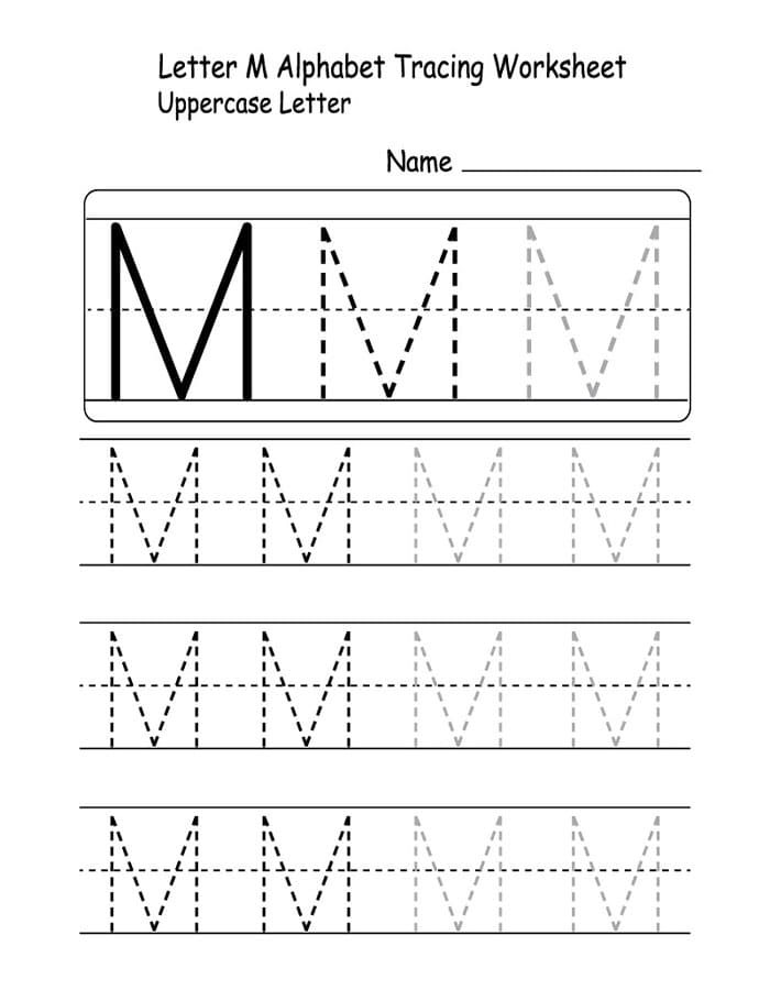 Printable Letter M Tracing Uppercase Free Download And Print For You Printable Letter M Tracing Uppercase Free Download And Print For You